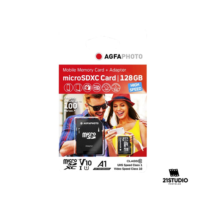 AGFAPHOTO 128GB MICRO SDXC UHS-1 +ADAPTER AGFAPHOTO