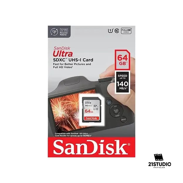 SANDISK ULTRA SDXC 64GB 140MB/S CLASS 10 SANDISK