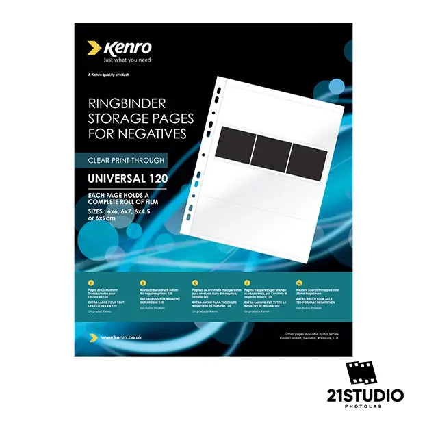 120 ACETATE CLEAR NEG (100) 21STUDIO PHOTOLAB