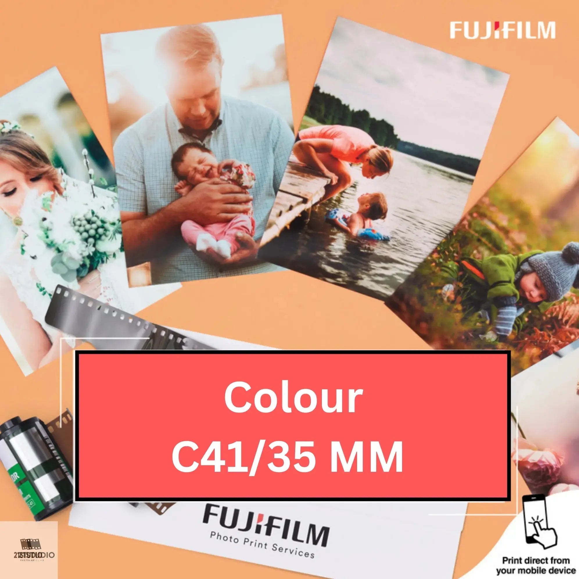 Colour C41/35MM Film Processing By Post 21STUDIO PHOTOLAB