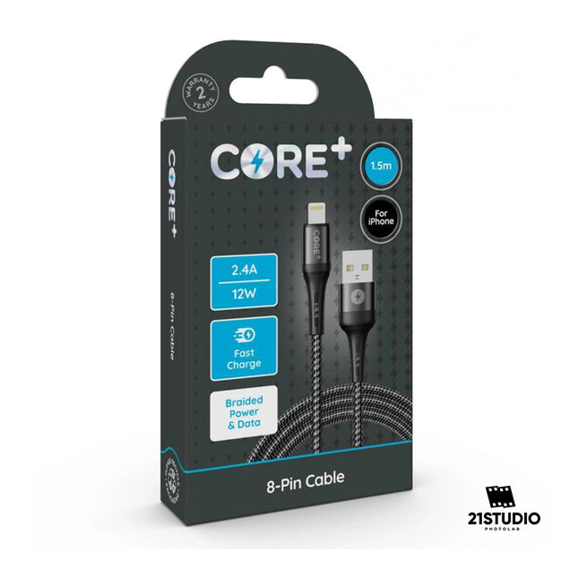 CORE+ 8-Pin Cable 1.5m  2.4A 12W CORE+