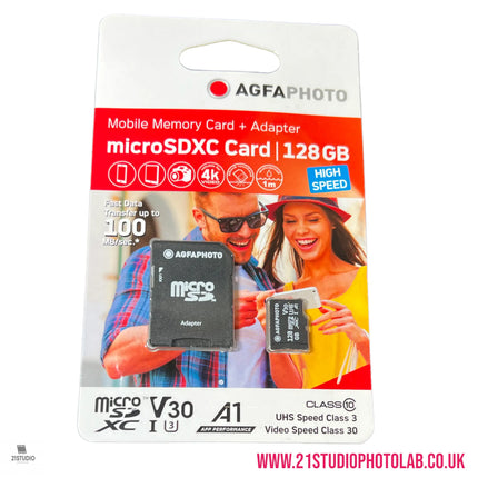 AGFAPHOTO 128GB MICRO SDXC UHS-1 +ADAPTER AGFAPHOTO