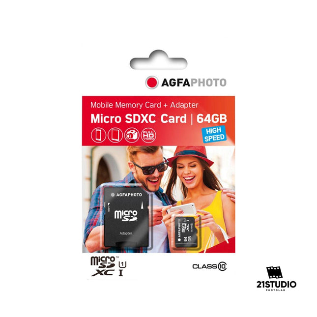 AGFAPHOTO 64GB MICRO SDXC UHS-1+ ADAPTER AGFAPHOTO