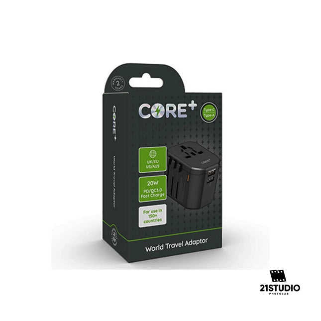 CORE+ World Travel Adaptor CORE+