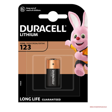 DURACELL DL 123A ULTRA LITHIUM CODE CR123/CR123A/CR17345 Duracell