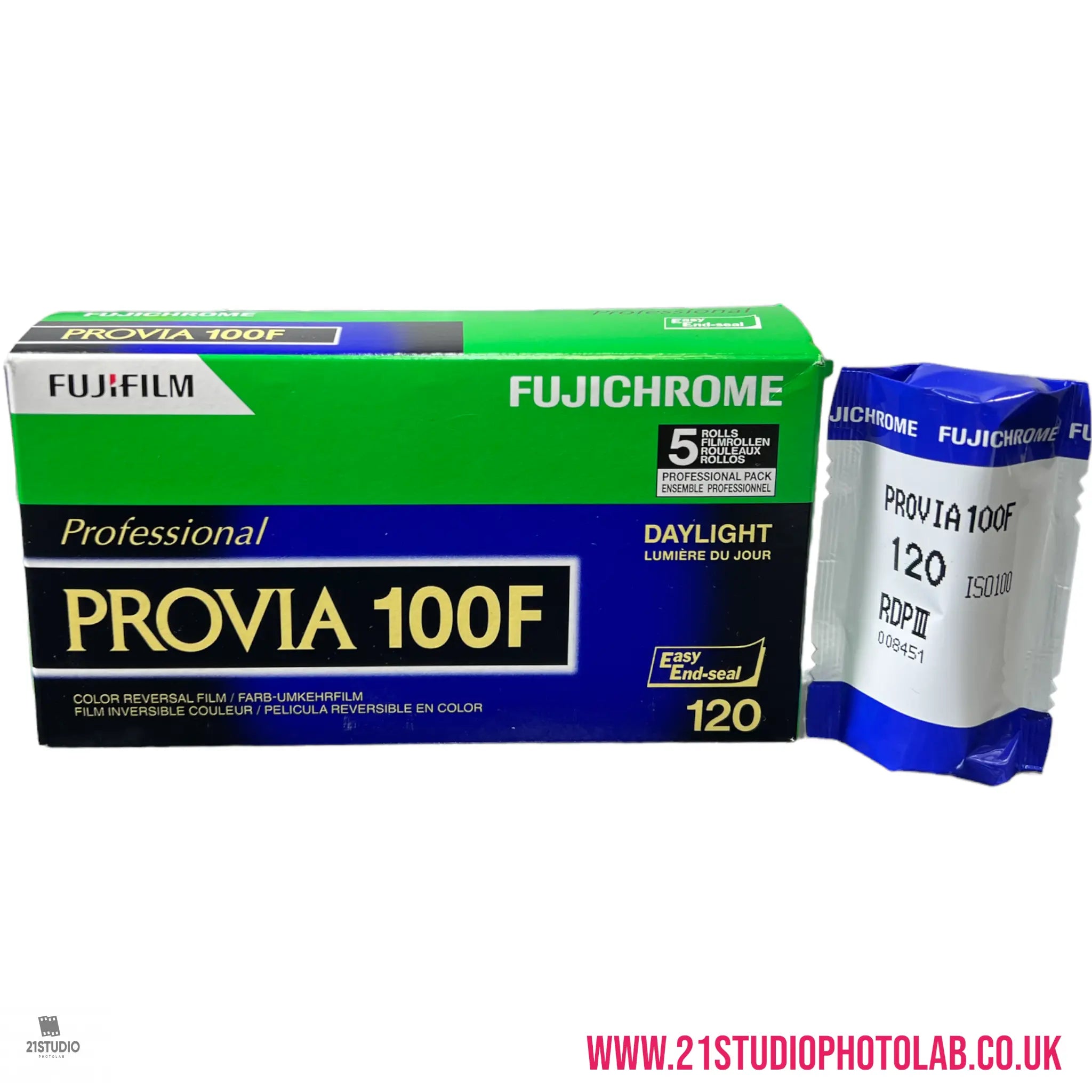 FUJICHROME PROVIA 100F 120(5PACK) - 21STUDIO PHOTOLAB
