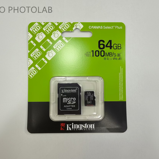 Kingston 64GB MicroSD Memory Card (SD Adaptor Included) 21STUDIO PHOTOLAB