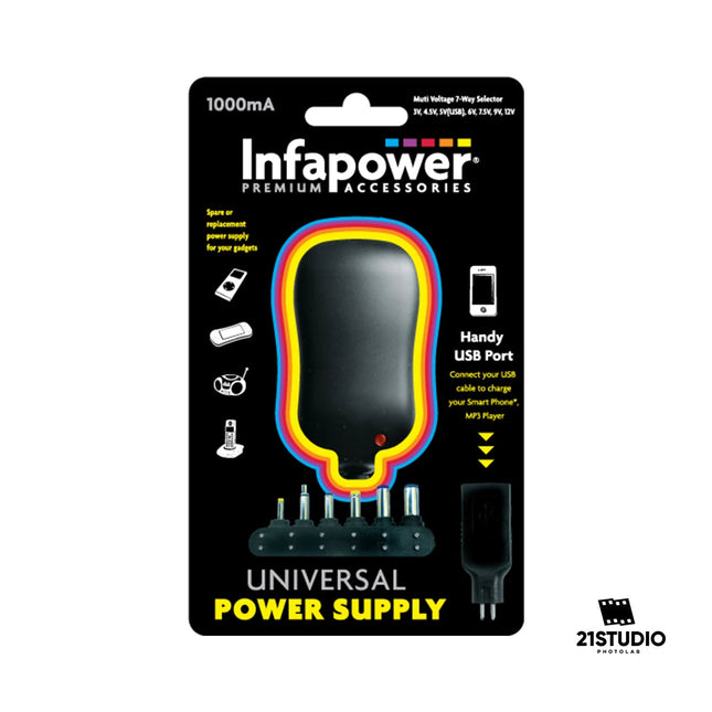 Universal Power Supply | AC/DC Adapter | 21STUDIO PHOTOLAB
