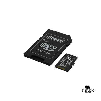 Kingston 64GB MicroSD Memory Card (SD Adaptor Included)