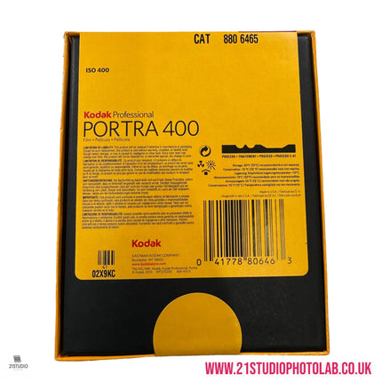 Kodak Portra Pro 400 4x5 Sheet Film 10 Sheets kodak