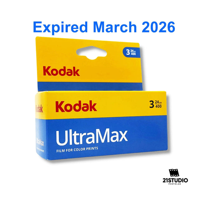 Kodak ultramax 24Exp Pack of 3 rolls ( expired March 2026) 21STUDIO PHOTOLAB