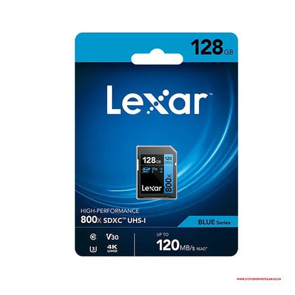 LEXAR 128GB BLUE SERIES UHS-1 SDXC800X LEXAR