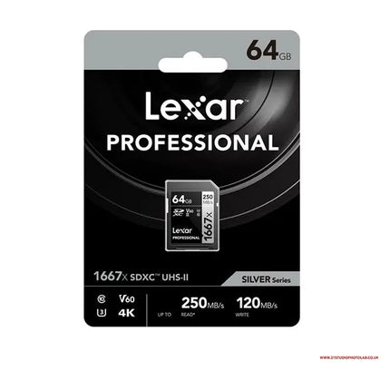 LEXAR 64GB UHS-11 SDXC 1667XPRO Lexar