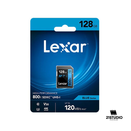 LEXAR 128GB BLUE SERIES UHS-1 SDXC800X