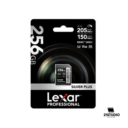 Lexar Silver Plus 256GB V30 SD R205/W150MB/s