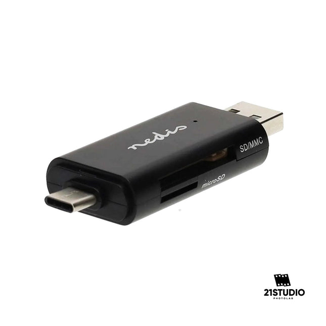 Nedia USB A-C SD/MICRO Card Reader NEDIS