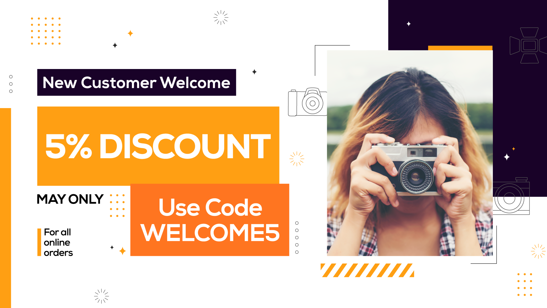 5% film processing discount by 21studio aldgate banner