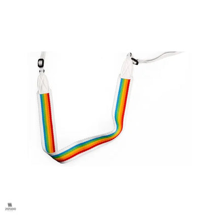 POLAROID CAMERA STRAP FLAT RAINBOW WHITE Polaroid