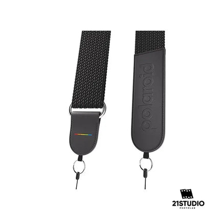 POLAROID PREMIUM SHOLDER ST WOVEN BLACK 21STUDIO PHOTOLAB