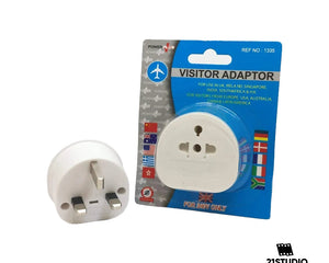 Powerplus Visitors Adaptor from EU.USA.to UK power plus 21STUDIO PHOTOLAB