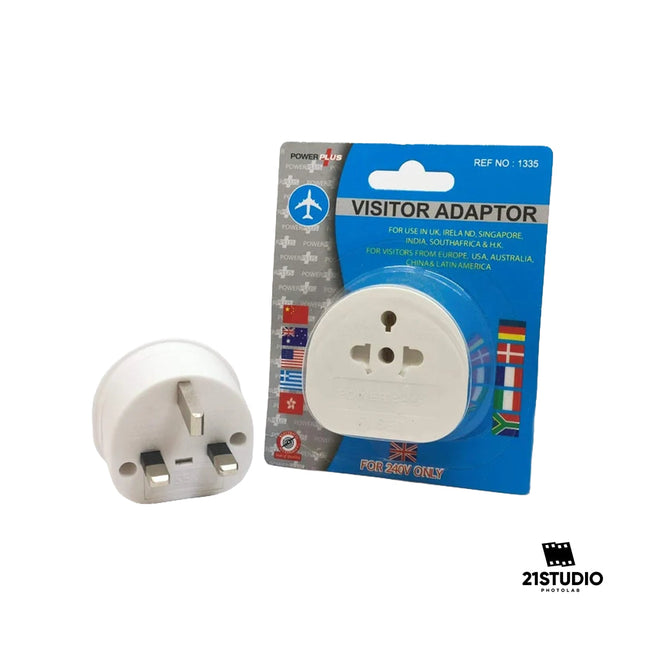 Powerplus Visitors Adaptor from EU.USA.to UK power plus 21STUDIO PHOTOLAB