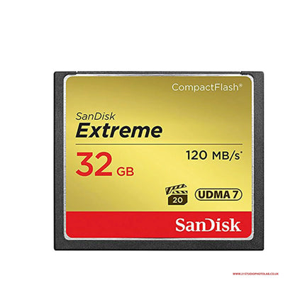 Sandisk Extreme Compact Flash 32GB 120MB/S UDMA 7 Memory Card SANDISK