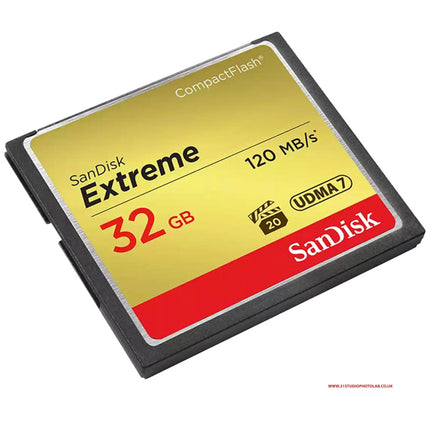 Sandisk Extreme Compact Flash 32GB 120MB/S UDMA 7 Memory Card SANDISK