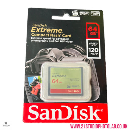 SANDISK EXTREME COMPACT FLASH 64GB 120MB SANDISK