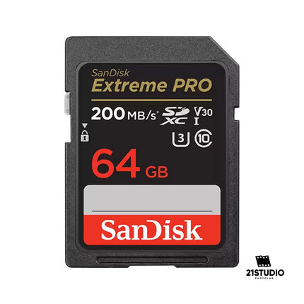 SanDisk Extreme PRO 64GB SDXC 2yr Rescue Pro Deluxe 200MB/s Memory Card