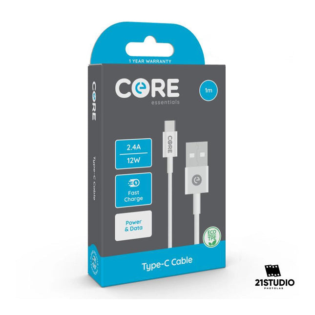 CORE USB C CABLE 1M FAST CHARGE CORE