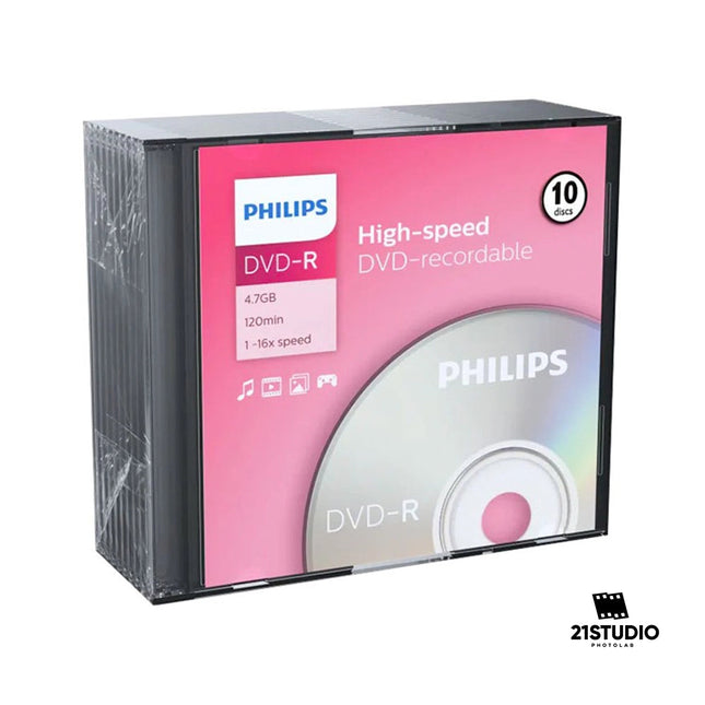 Phillip DVD-R 4.7GB 16x Slim JC (10 Pack) Phillips