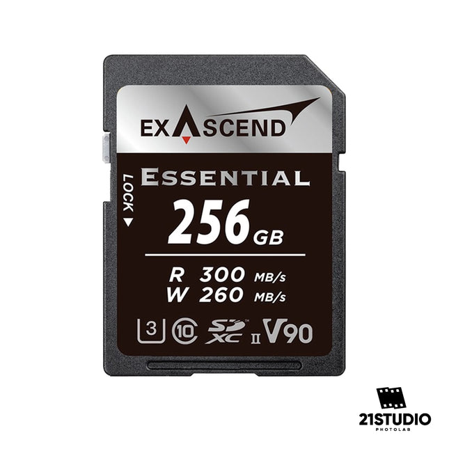 Exascend Essential 256GB SDXC UHS-II V90 W260MBs EXASCEND