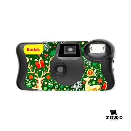 Kodak Funsaver single used with flash chrismas 39e 21STUDIO PHOTOLAB