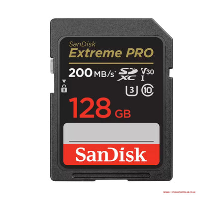 SanDisk Extreme PRO 128GB SDXC 2yr Rescue Pro Deluxe 200MB/s Memory Card SANDISK