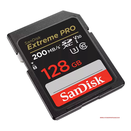 SanDisk Extreme PRO 128GB SDXC 2yr Rescue Pro Deluxe 200MB/s Memory Card SANDISK