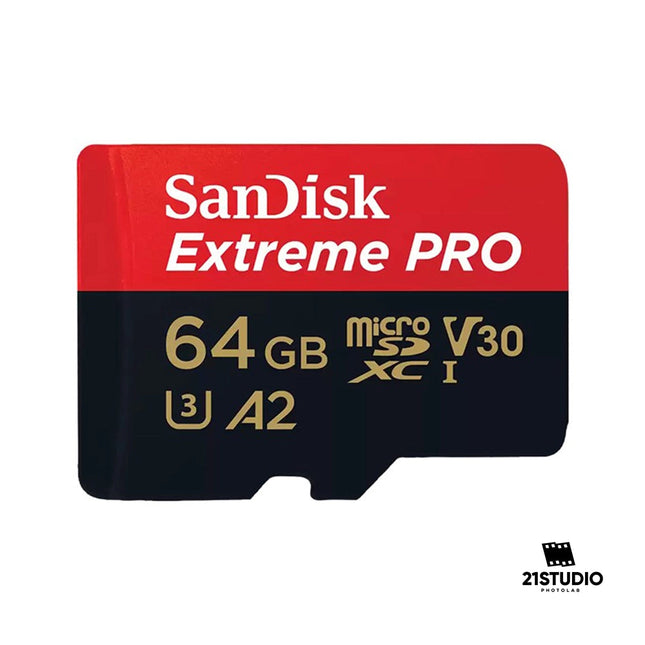 Sandisk Extreme Pro 64GB USH-I MicroSDXC 200MB/s 21STUDIO PHOTOLAB