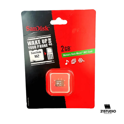 SANDISK MEMORY STICK MICRO M2 CARD 2GB 21STUDIO PHOTOLAB